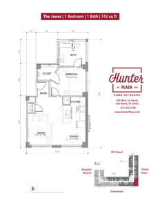 The Jones | 1 Bedroom | 1 Bath | 743 sq ft*